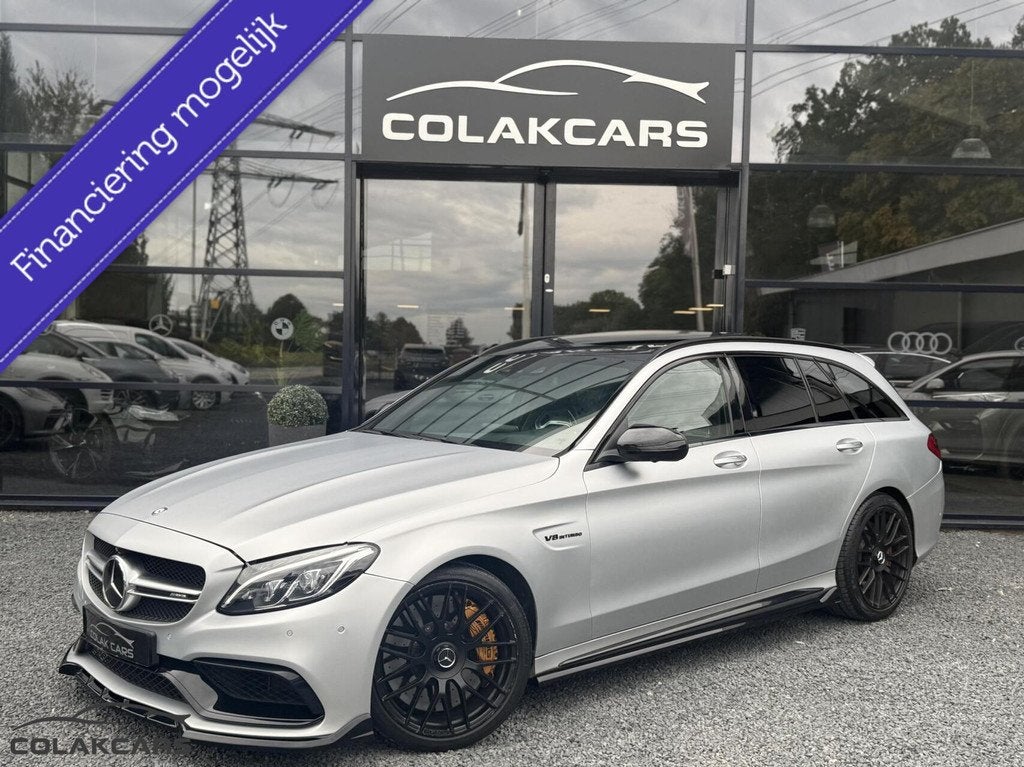 Mercedes C-klasse Estate AMG 63 S Edition 1|PANO|KERAMI|HUD, Auto's, Mercedes-Benz, Bedrijf, Te koop, C-Klasse, 360° camera, ABS