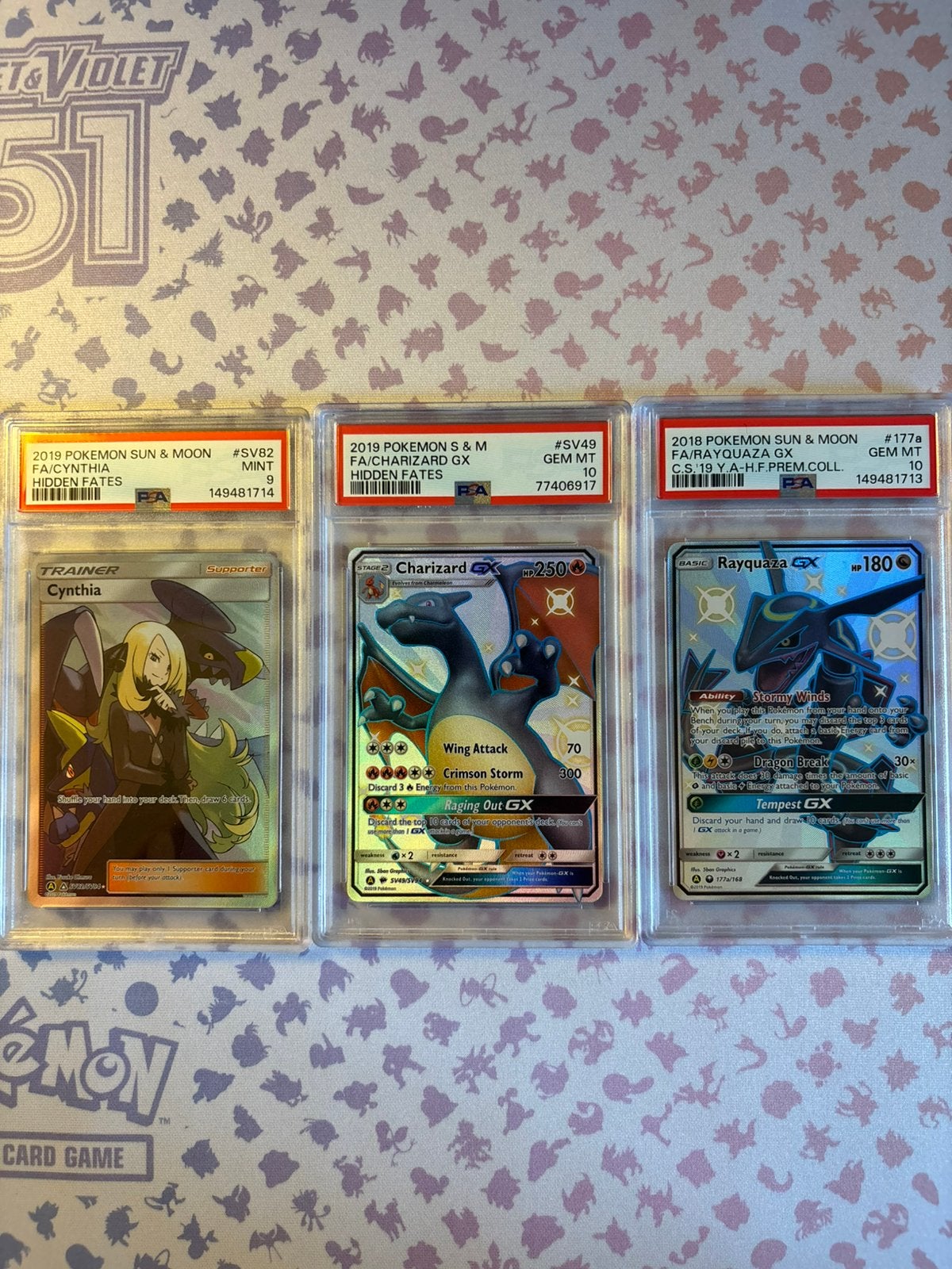 Hidden Fates master set 100% compleet PSA 10 Charizard, Ophalen of Verzenden, Zo goed als nieuw, Meerdere kaarten, Foil