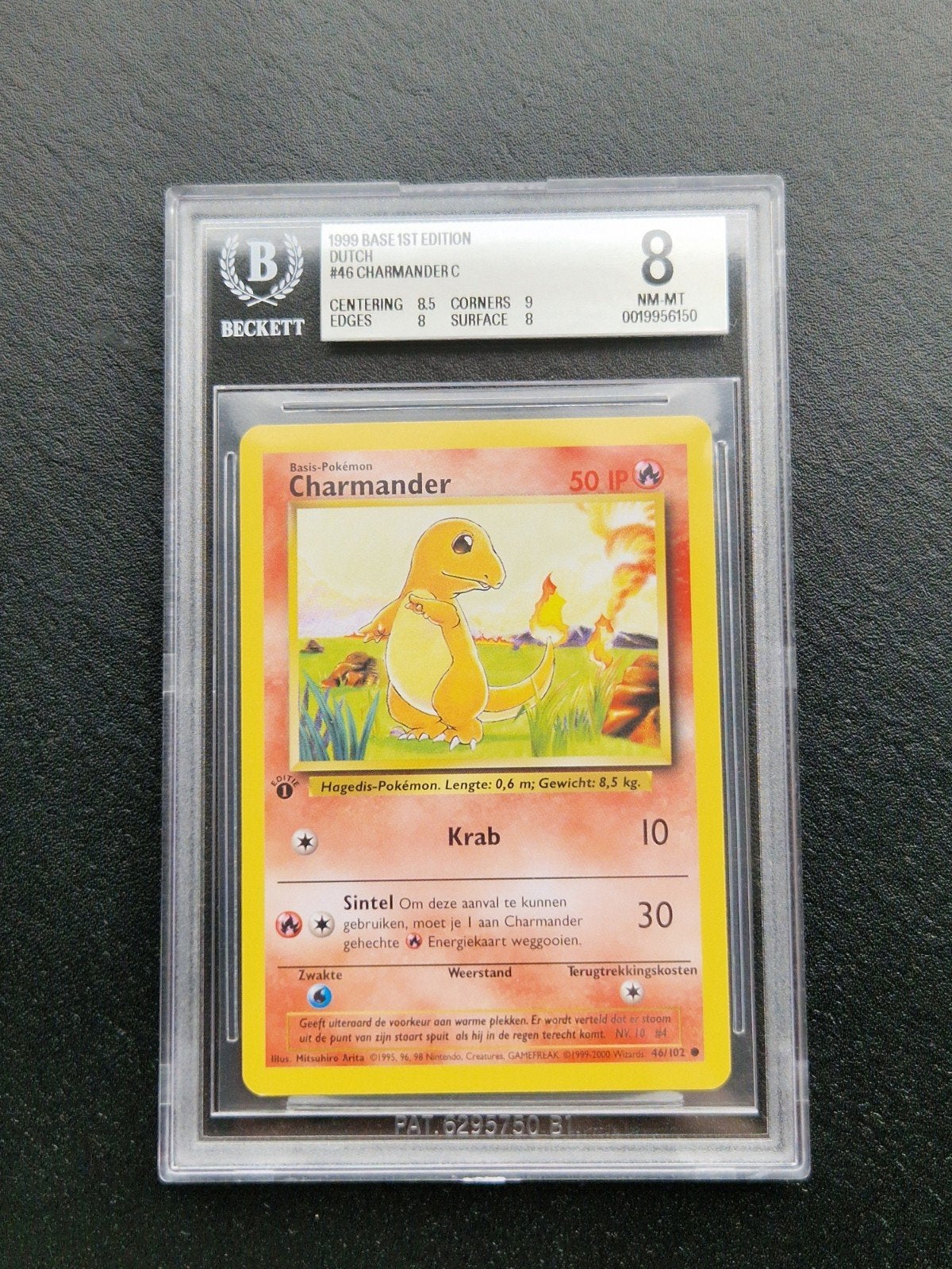 Charmander 1e editie, Ophalen of Verzenden, Zo goed als nieuw