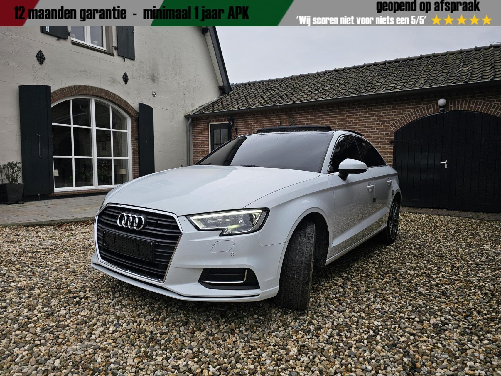 Audi A3 Limousine 40 TFSI s-line | 190pk | Leer | Dealero.., Gebruikt, 1984 cc, Wit, Leder