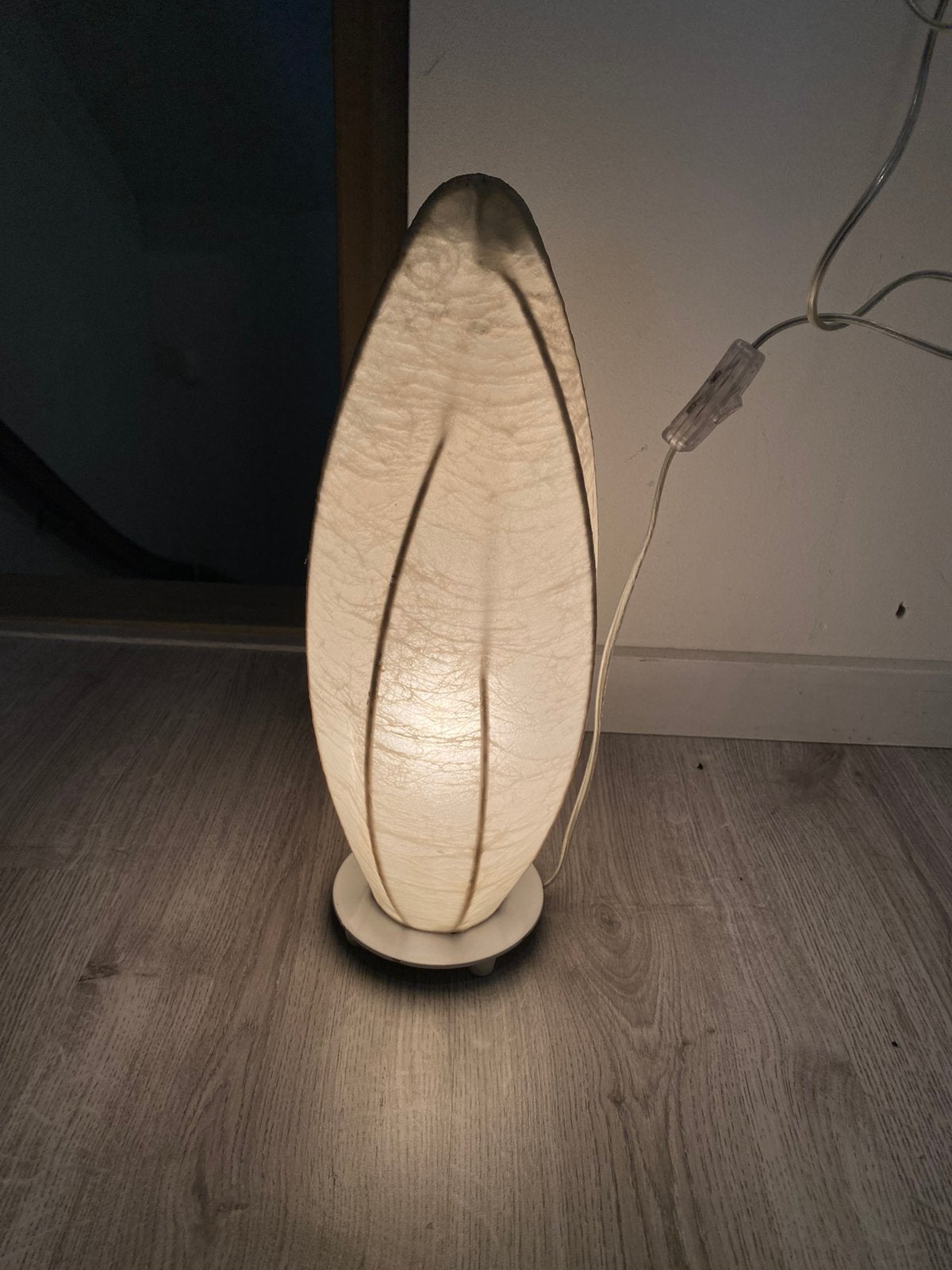 COCOON tafellamp TOZZA met stalen voet van EGLO 1990-2000, Ophalen of Verzenden, Zo goed als nieuw, Eglo, Inclusief lichtbron