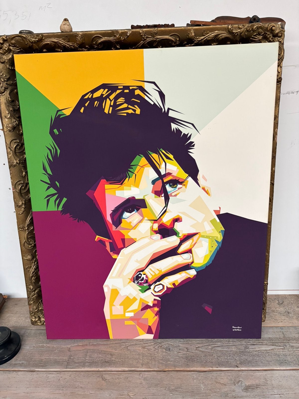 Herman brood wandecoratie, Ophalen