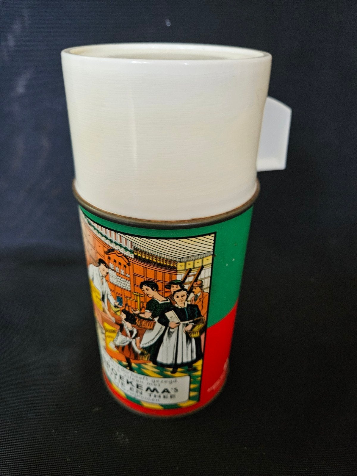 Vintage Broekema's Koffie en Thee Thermosfles, Ophalen of Verzenden