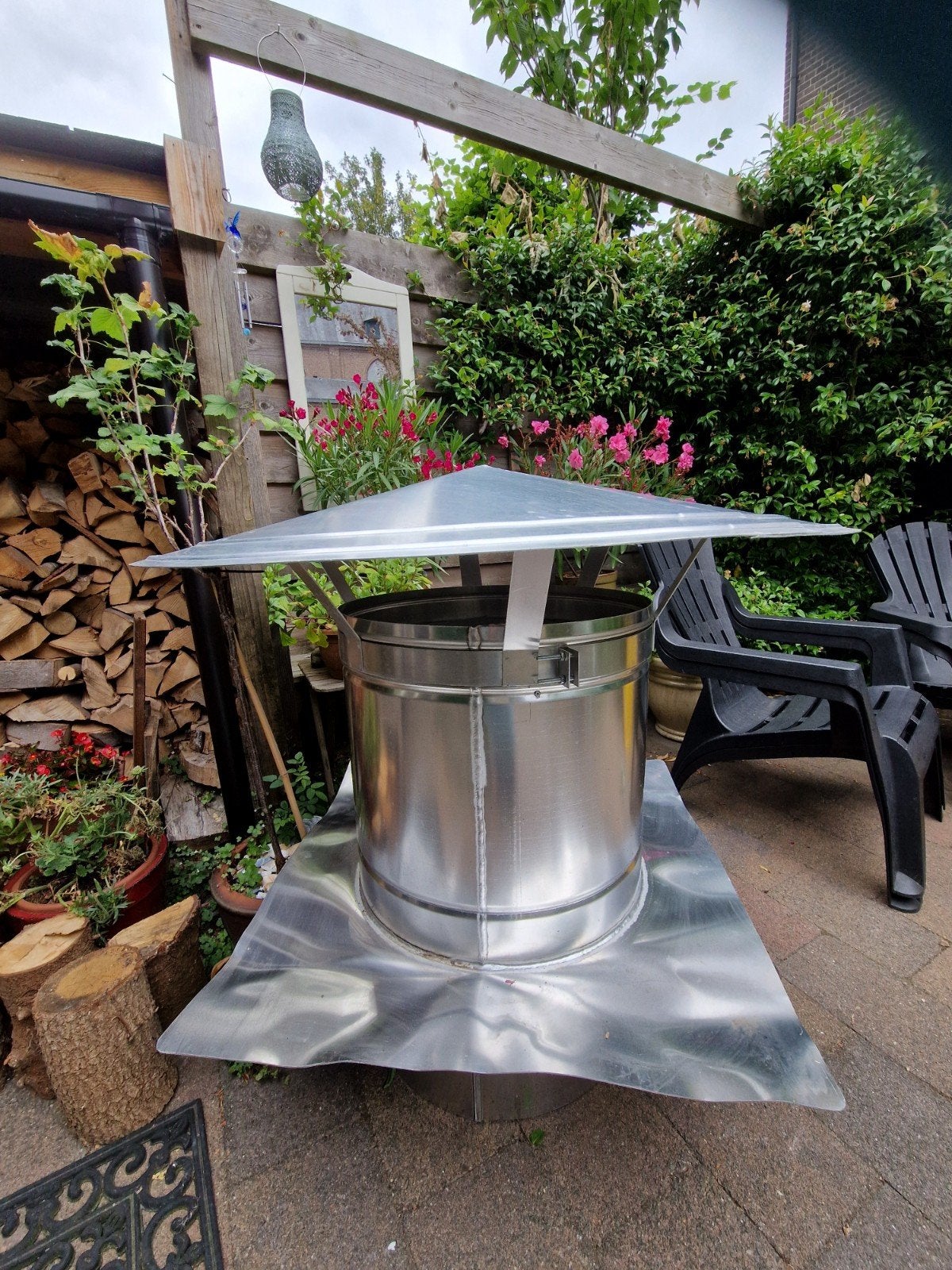 Dakdoorvoer met regenkap, Ophalen, Nieuw, Ventilator