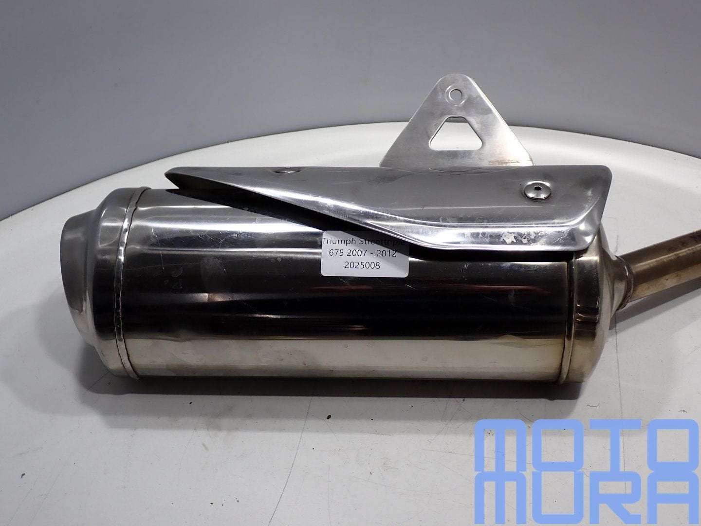 Uitlaat rechts voor de Triumph Street triple 675 2007 - 2012, Gebruikt, -, -, Ophalen of Verzenden