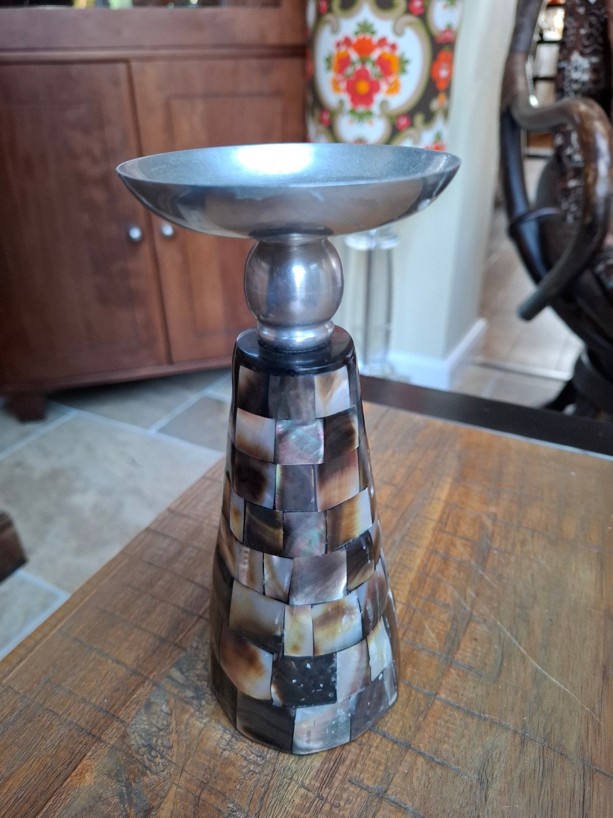 Vintage kandelaar, Antiek en Kunst, Ophalen of Verzenden, Overige materialen