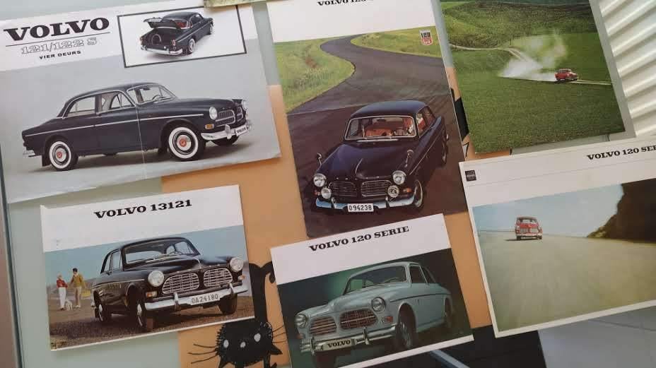 VOLVO P 544 (kattenrug) brochures, e.a., Ophalen of Verzenden, Zo goed als nieuw, Volvo