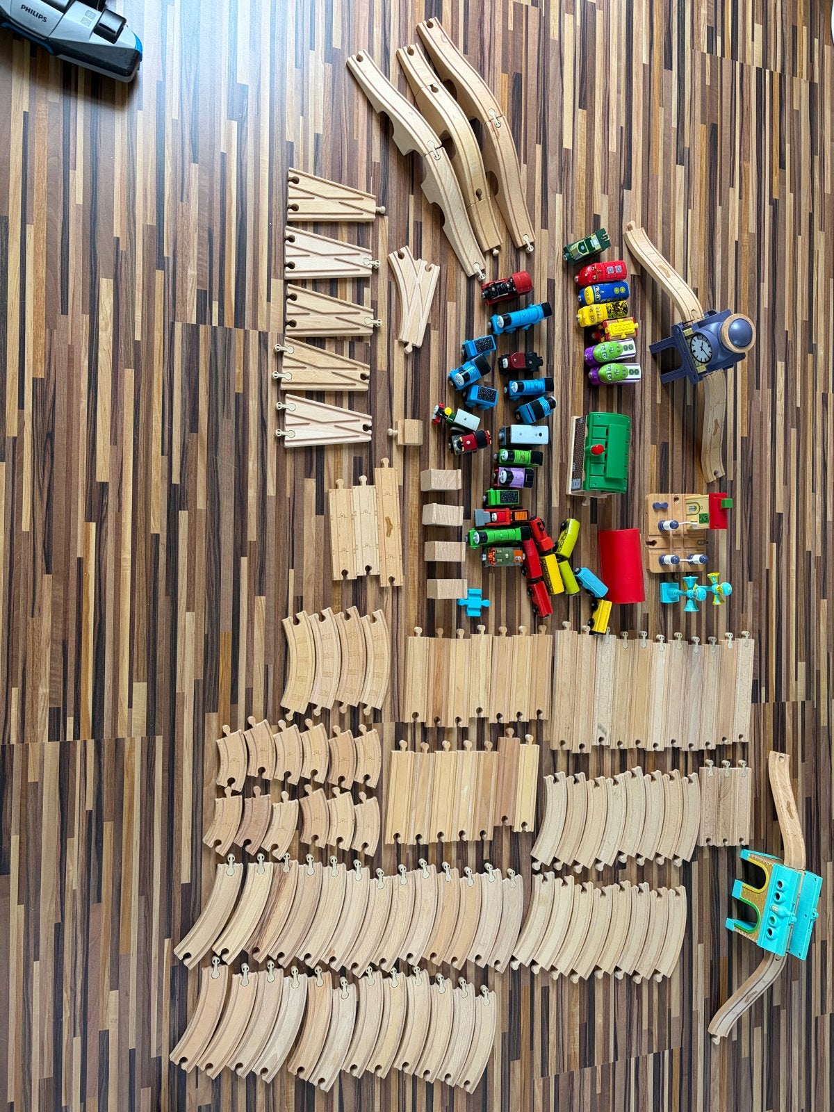 Grote set houten treinrails: Brio, IKEA Lillabo, Chuggington, Ophalen, Gebruikt