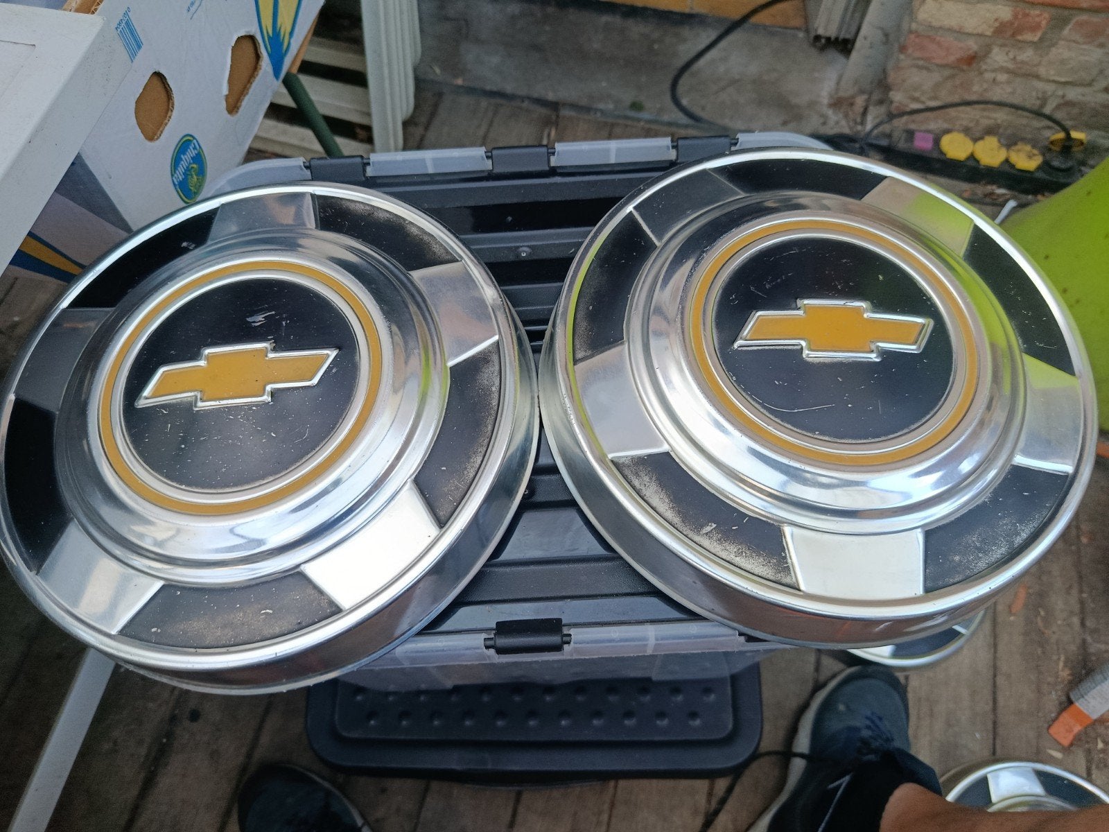 Set wieldoppen chevrolet vans g20 of pickup c10 26cm, Ophalen of Verzenden