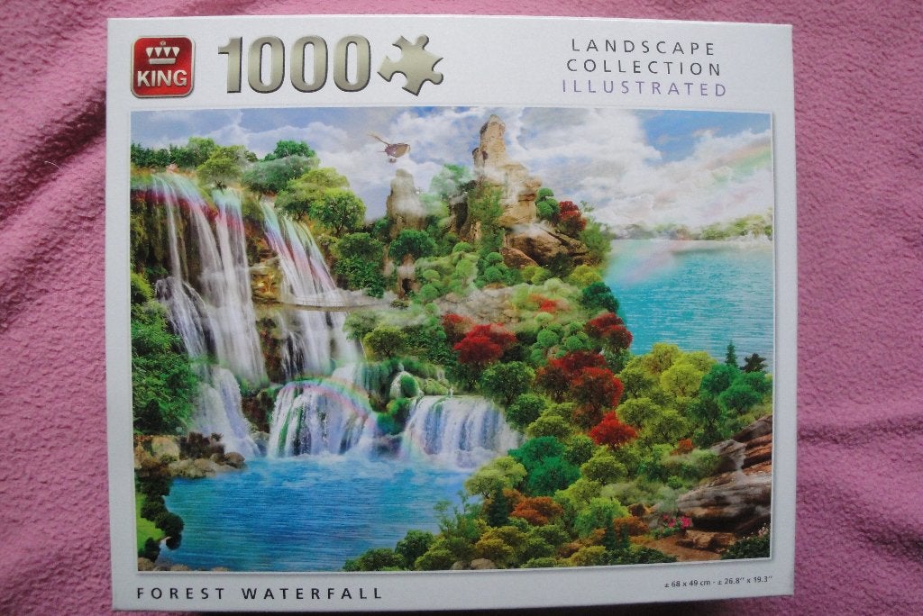 KING LANDSCAPE COLLECTION PUZZLE 1.000 stukjes 2,50euro, Ophalen of Verzenden, 500 t/m 1500 stukjes, Zo goed als nieuw, Legpuzzel