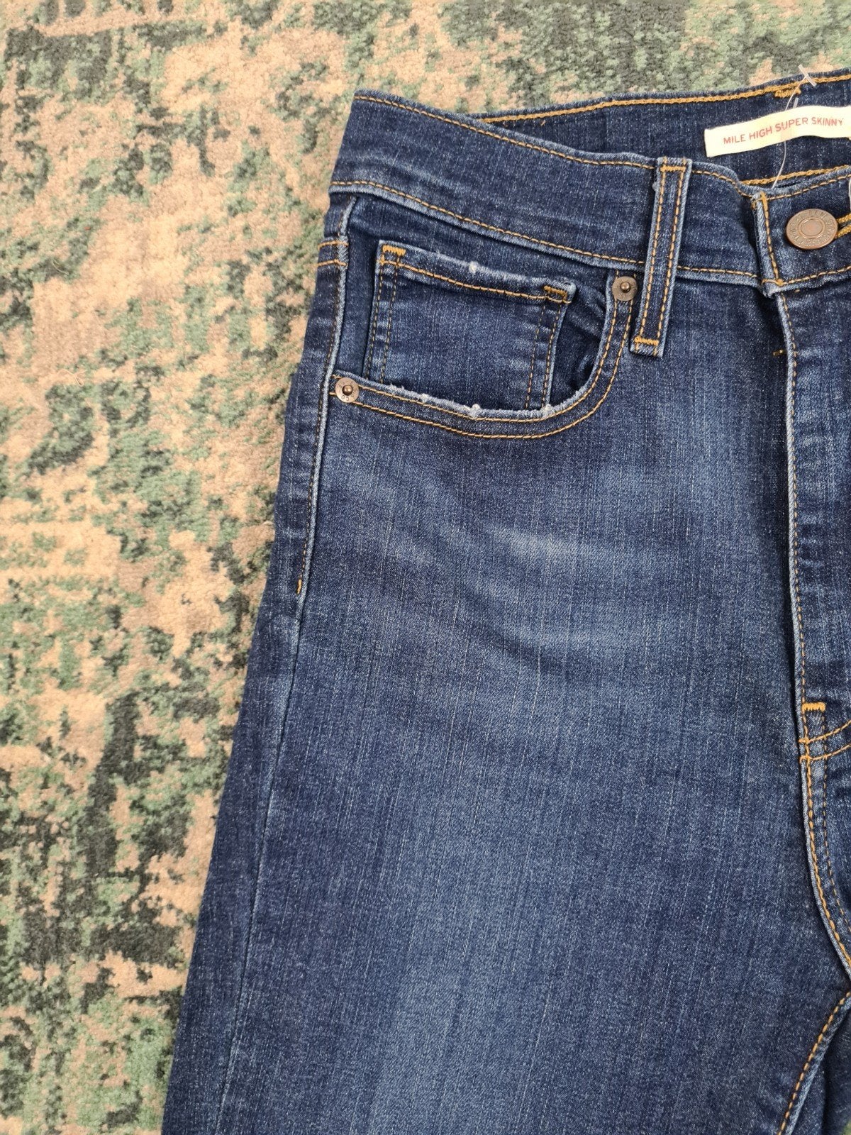 Levi’s Mile High Super Skinny W27 L30 Dames Tulsi2730, Blauw, Ophalen of Verzenden, Zo goed als nieuw, W27 (confectie 34) of kleiner