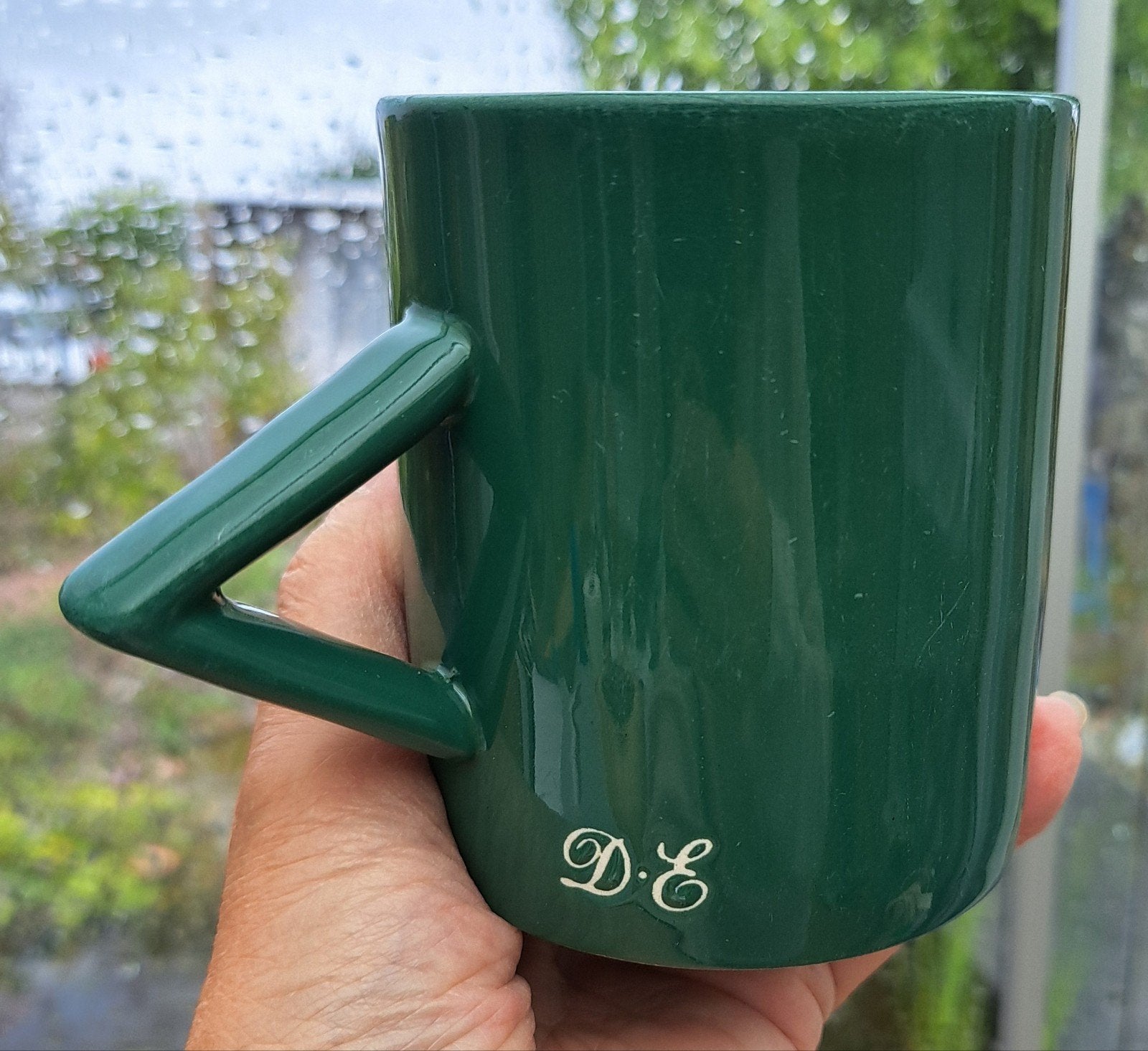 Set van 3 vintage keramiek bekers DE, Gebruikt, Keramiek, Ophalen of Verzenden, Overige stijlen