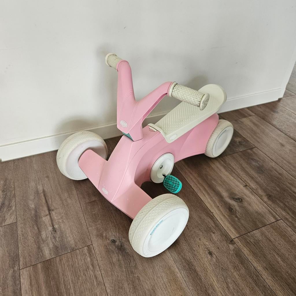 BERG loopfiets roze, eventueel met stang, Ophalen of Verzenden, Gebruikt, Loopfiets