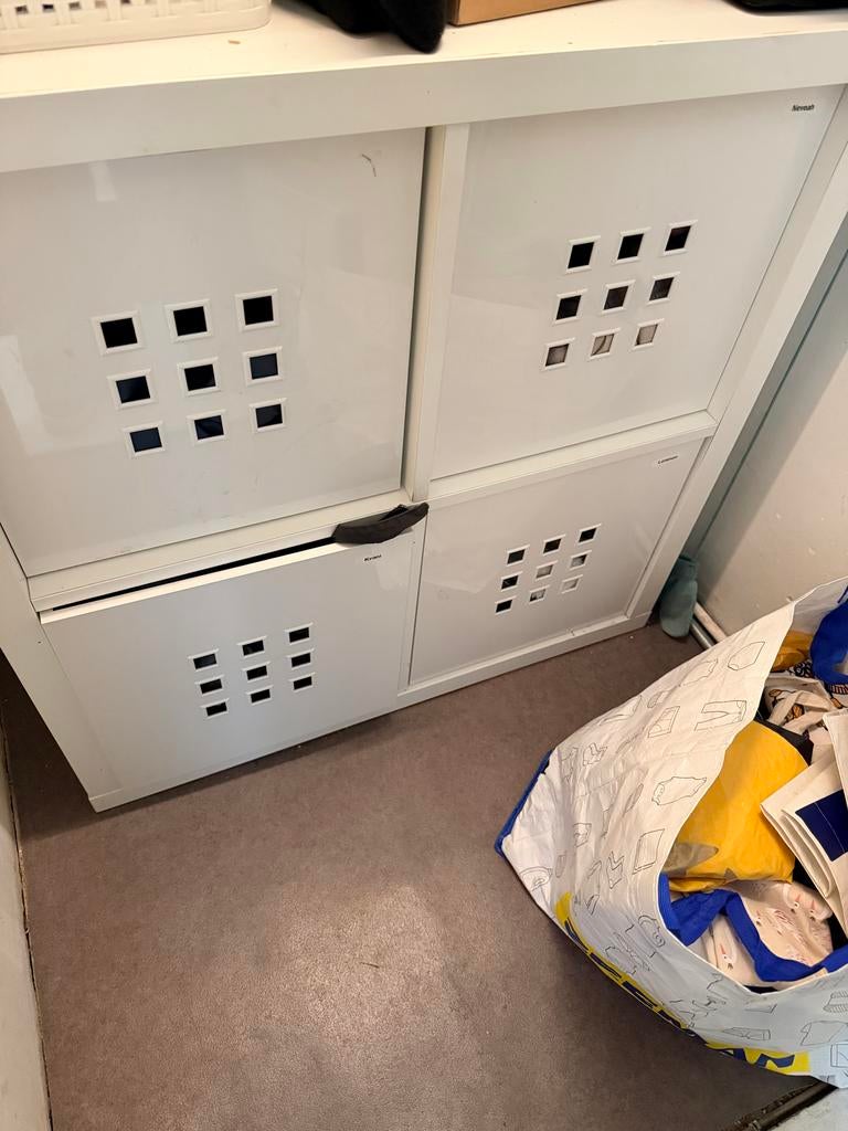 IKEA Kallax kast met deuren, Ophalen, Gebruikt