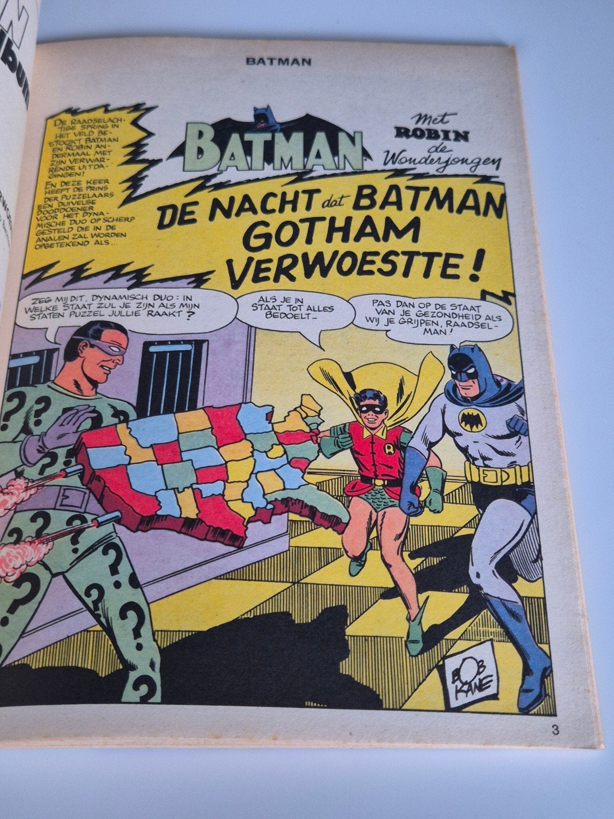 Superman Batman Album 5 - Vintage Stripboek 1968, Boeken, Eén stripboek, Ophalen of Verzenden, Gelezen, Bob Kane