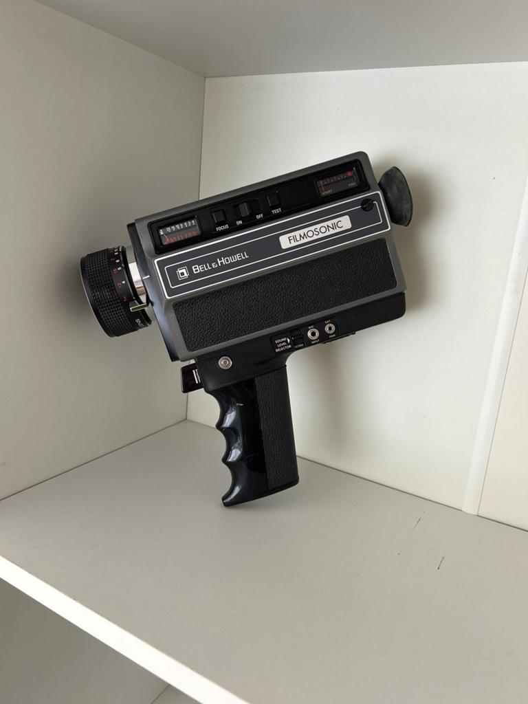 Vintage Bell & Howell Filmosonic 1223 8mm filmcamera, Ophalen, 8mm, Camera