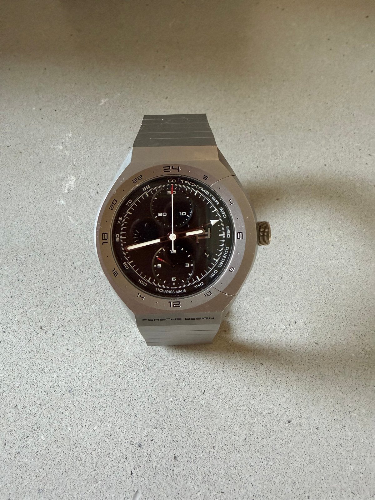 Porsche Design Monobloc Actuator GMT-Chronotimer Titanium, Overige merken, Overige materialen, Gebruikt, Polshorloge