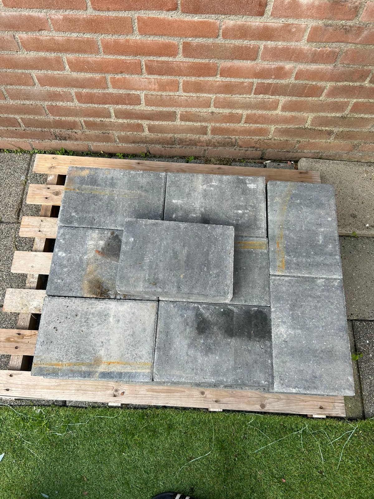 20x30 begon tegels 25 stuks., Tuin en Terras, Ophalen, Zo goed als nieuw, Beton, Terrastegels