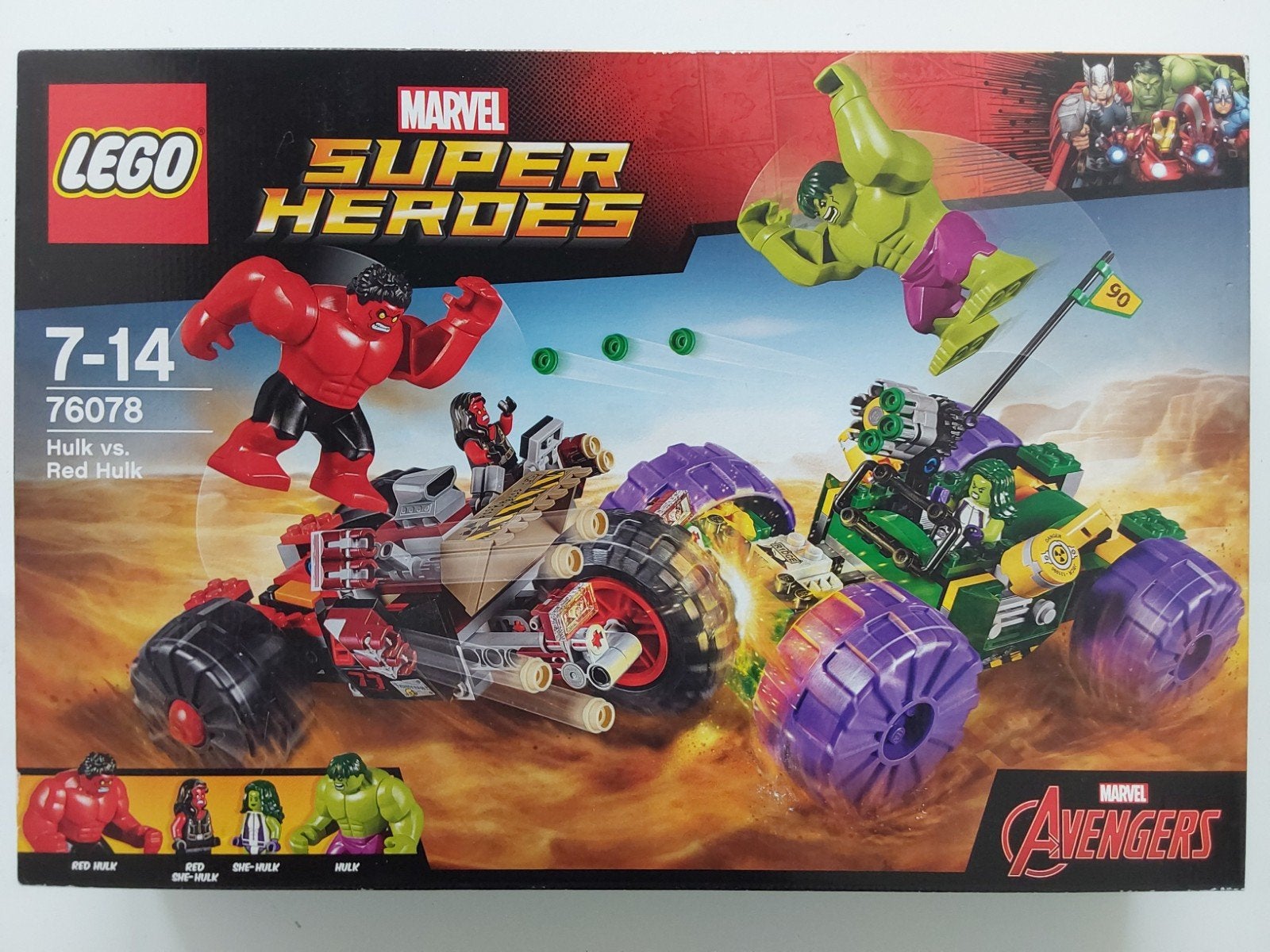 Lego Marvel Super Heroes 76078 Hulk vs Red Hulk 🆕️ in seal, Marvel, Lego, Nieuw, Ophalen of Verzenden