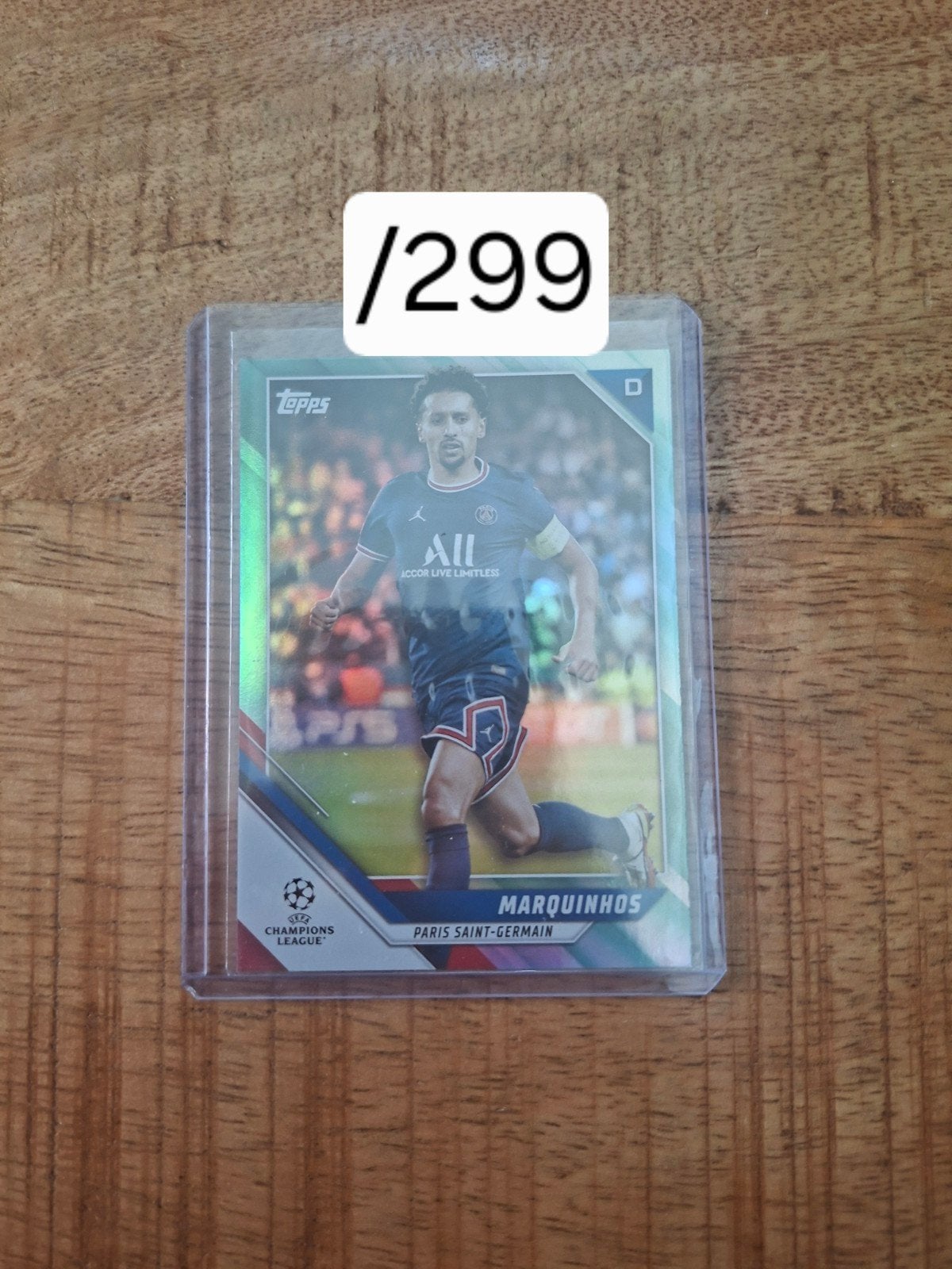 Marquinhos Topps Champions League Kaart PSG, Verzamelen, Ophalen of Verzenden, Zo goed als nieuw, Buitenlandse clubs, Spelerskaart