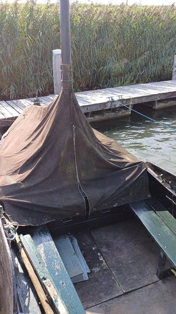 Zalmschouw, Watersport en Boten, Platbodems, Gebruikt, Staal, Ophalen