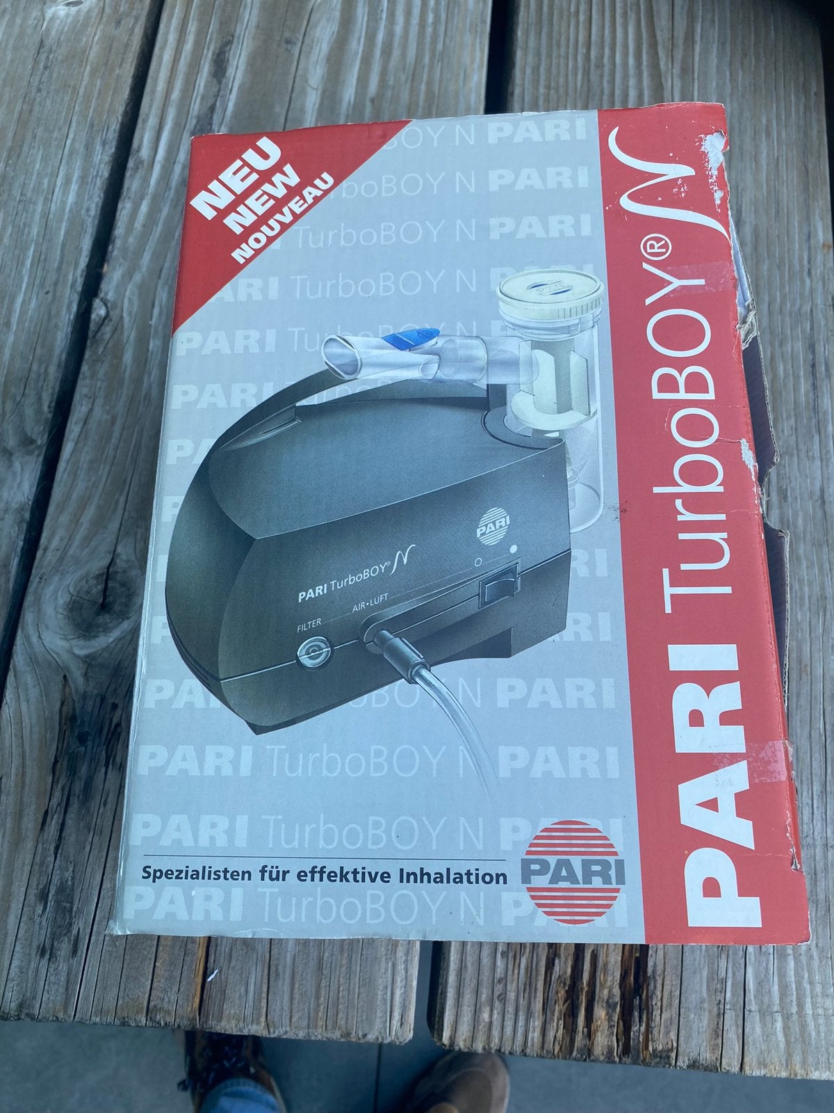 Paris Turboboy compressorvernevelaarset met masker, Ophalen of Verzenden, Zo goed als nieuw