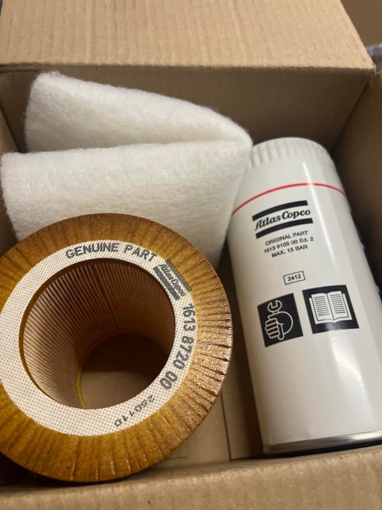 Atlas Copco Filter Kit GA11-22 Origineel Onderdeel, Overige automerken, Nieuw, Ophalen of Verzenden, Nvt