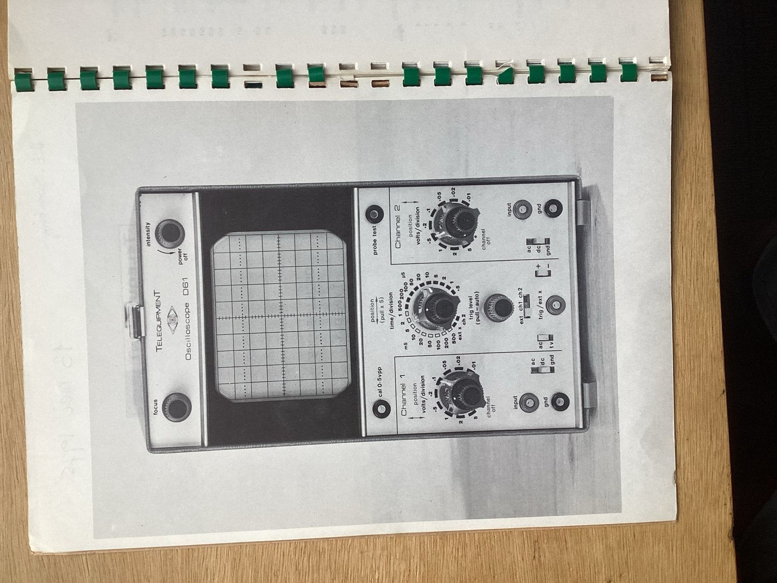 Manual Telequipment 2-kanaals oscilloscope DC-10Mhz, Doe-het-zelf en Verbouw, Meetapparatuur, Ophalen of Verzenden
