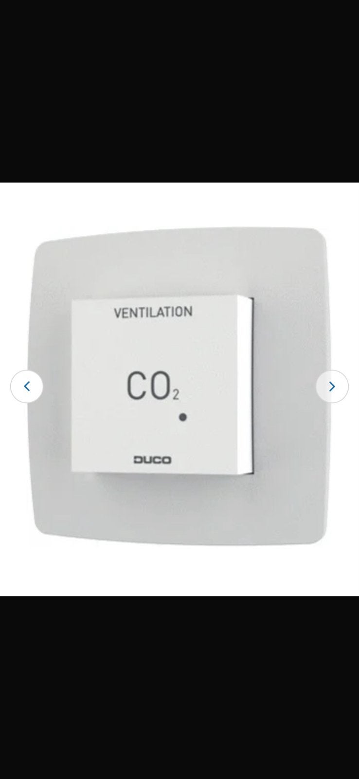 Duco CO2 ruimtesensor zonder bediening RF - wit, Ophalen of Verzenden, Nieuw, Ventilator
