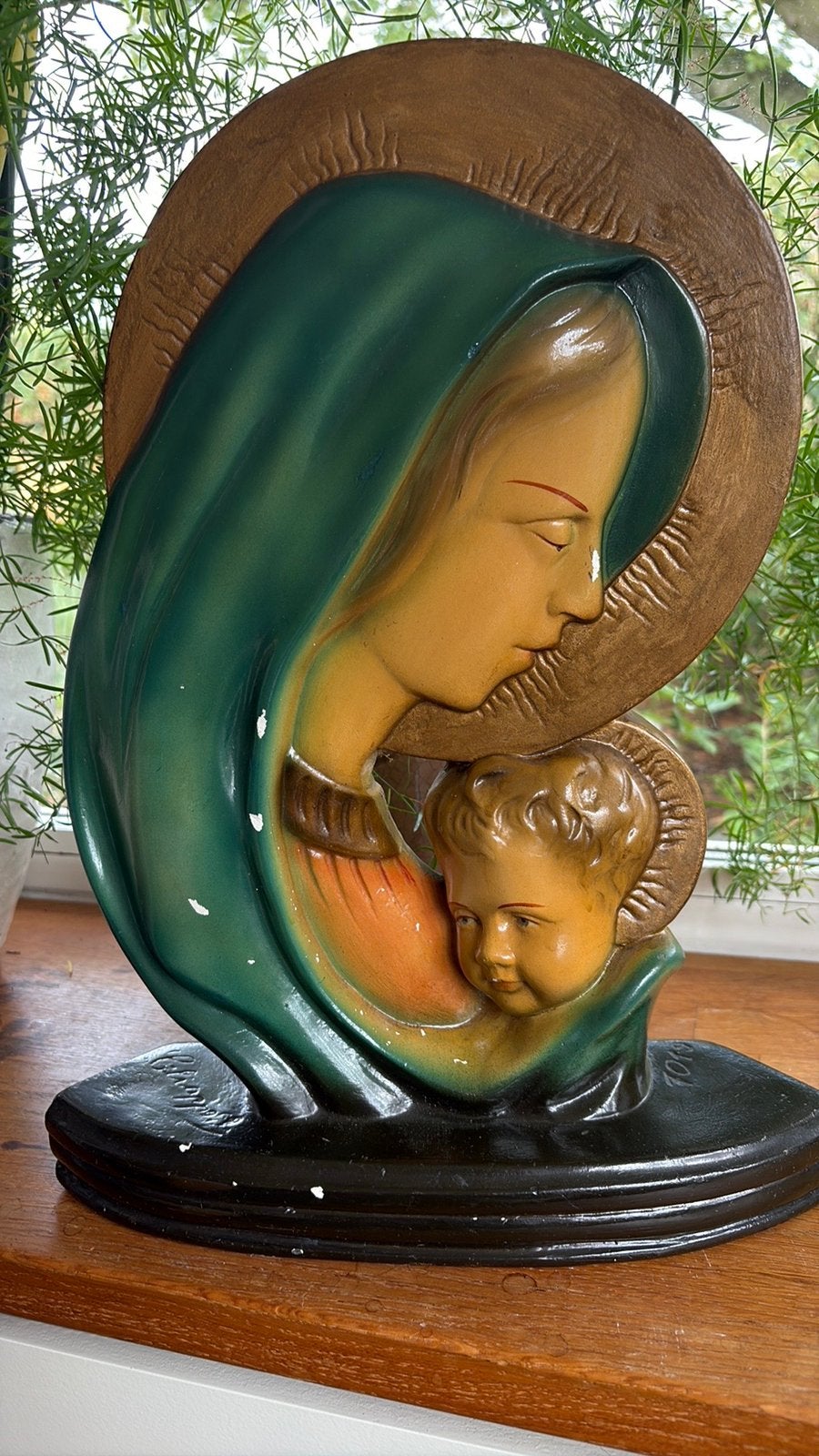 Vintage Italiaans Mariabeeld met Kind, Ophalen of Verzenden