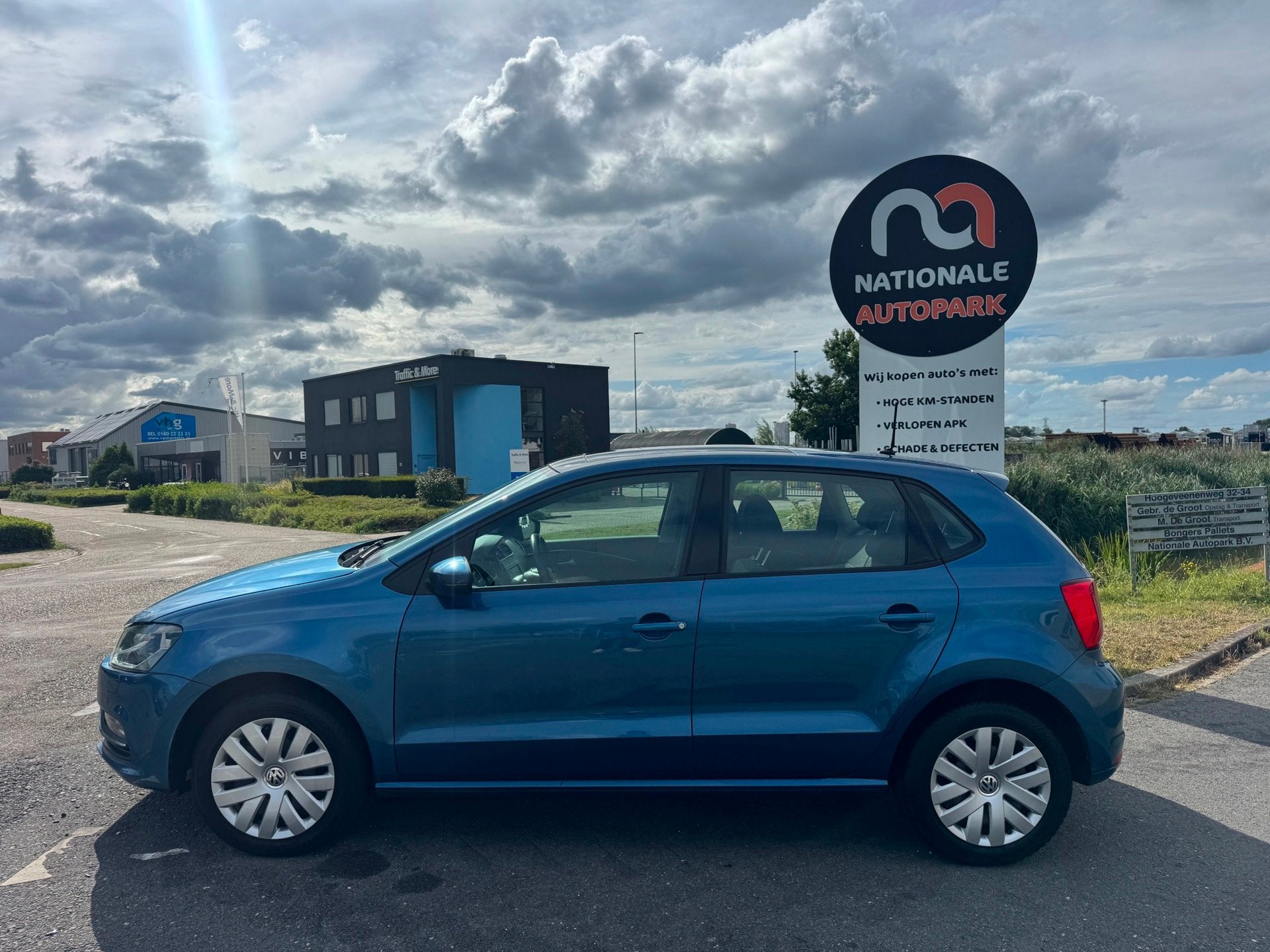 Volkswagen Polo 2014 * 1.2 TSI Comfortline * Airco * APK 202, Euro 6, 4 cilinders, Blauw, Bedrijf
