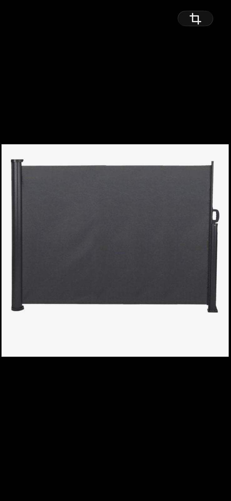 Uitschuifbaar windscherm, Ophalen, Aluminium, Zo goed als nieuw, 200 cm of meer