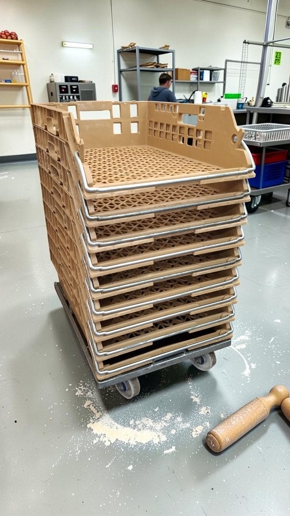 20 broban kratten met dolly, Ophalen, Gebruikt