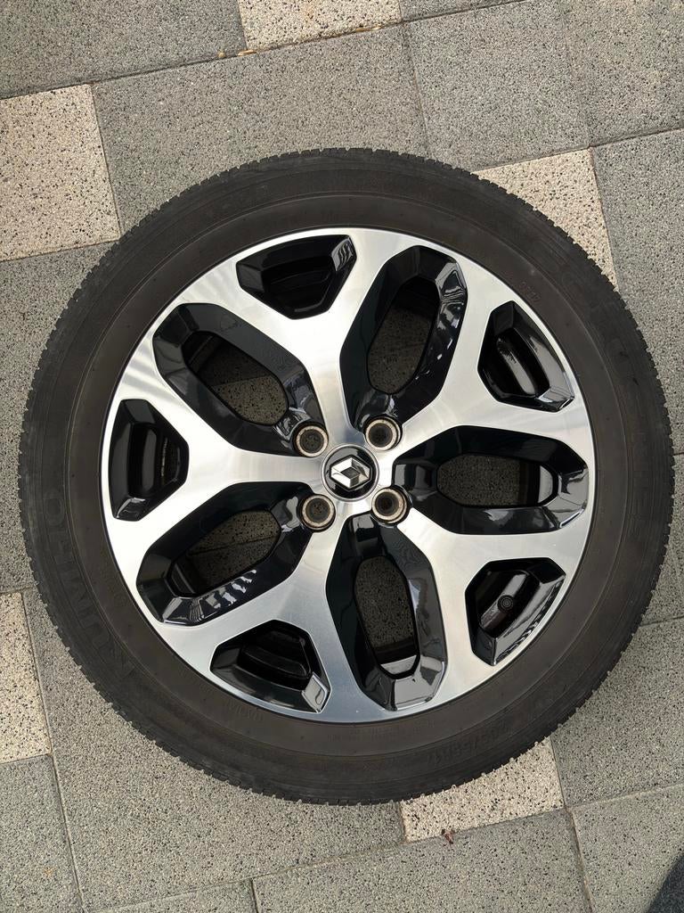 Originele Renault 17 inch lichtmetalen velgen met banden, Auto-onderdelen, Banden en Velgen, Ophalen, Gebruikt, Banden en Velgen