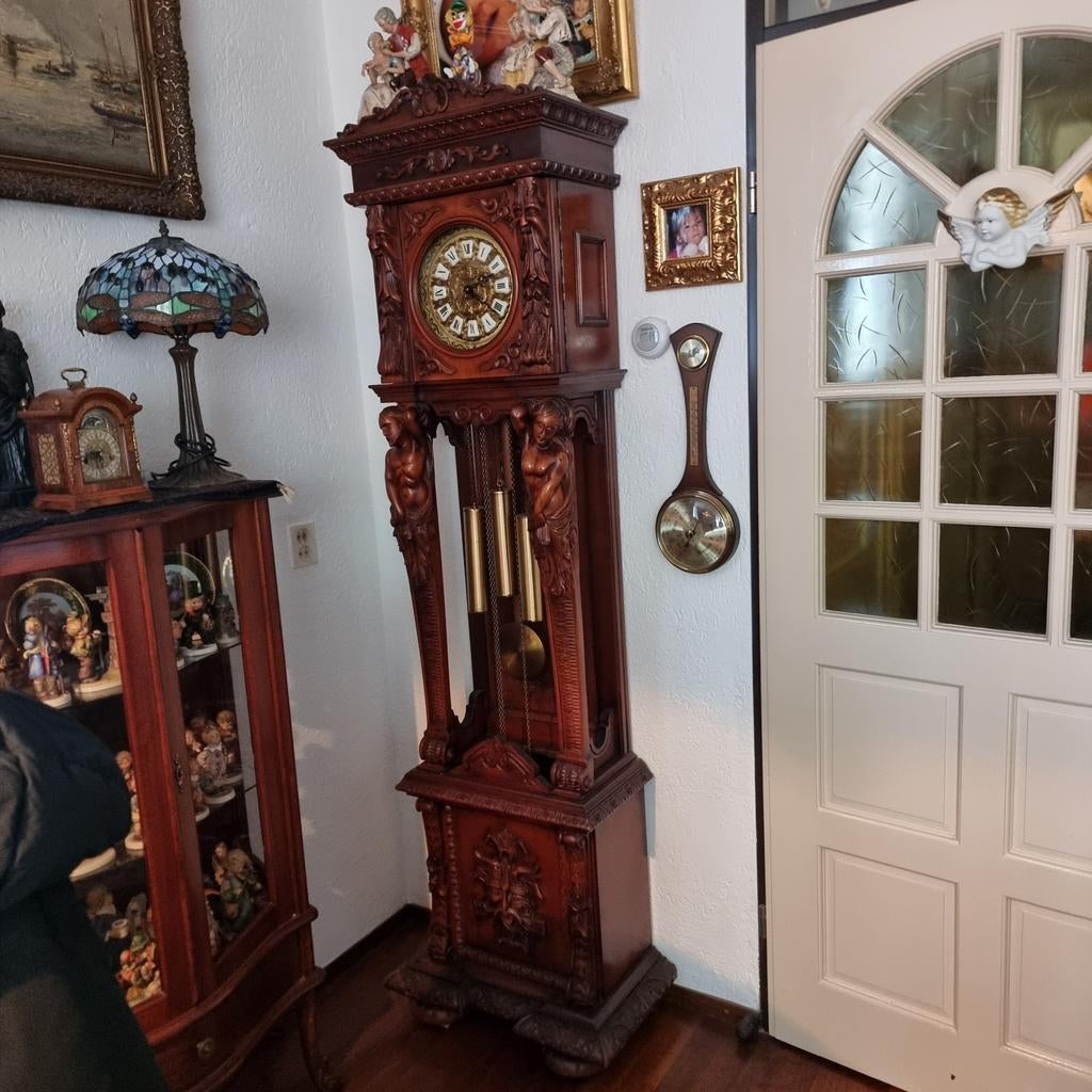 Prachtige Barok Staande Klok - 2m05 Hoog, Ophalen of Verzenden
