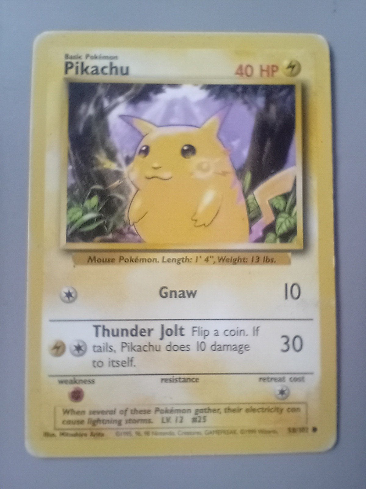 Pikachu kaart, Ophalen, Zo goed als nieuw