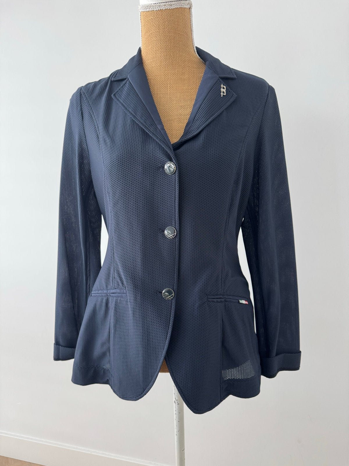 Alessandro Albanese Platinum Ruiterjasje Maat L, Blauw, Ophalen of Verzenden, Zo goed als nieuw, Maat 42/44 (L)