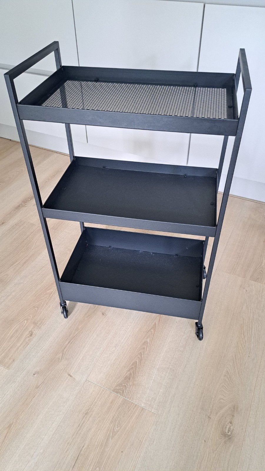 IKEA Nissafors roltafel/keukentrolley zwart, Huis en Inrichting, Ophalen, Gebruikt