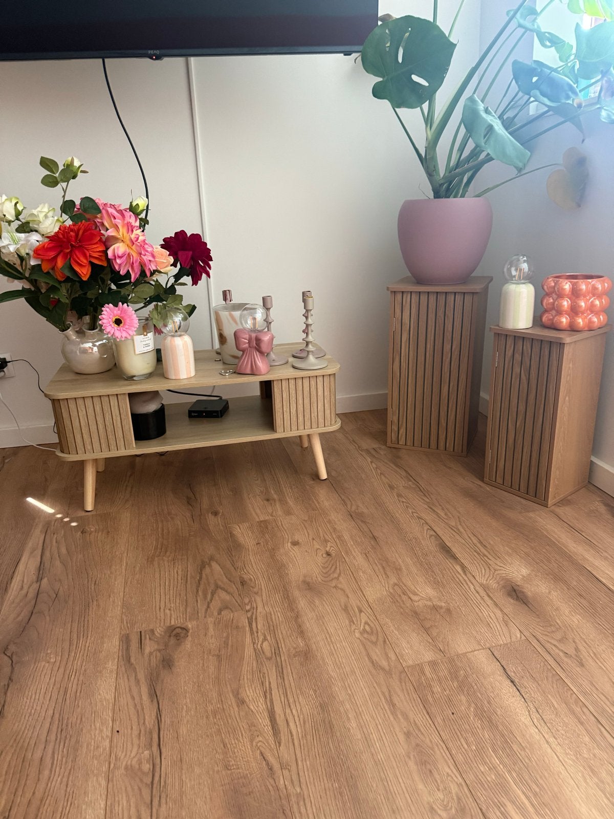 Salontafel set - Hout, Ophalen, 50 tot 100 cm, 100 tot 150 cm, Zo goed als nieuw