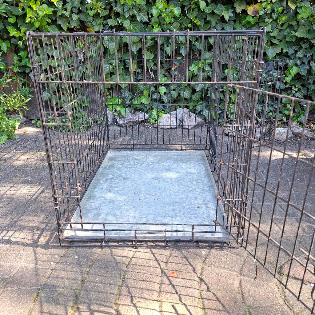 Te koop zwarte bench, Ophalen