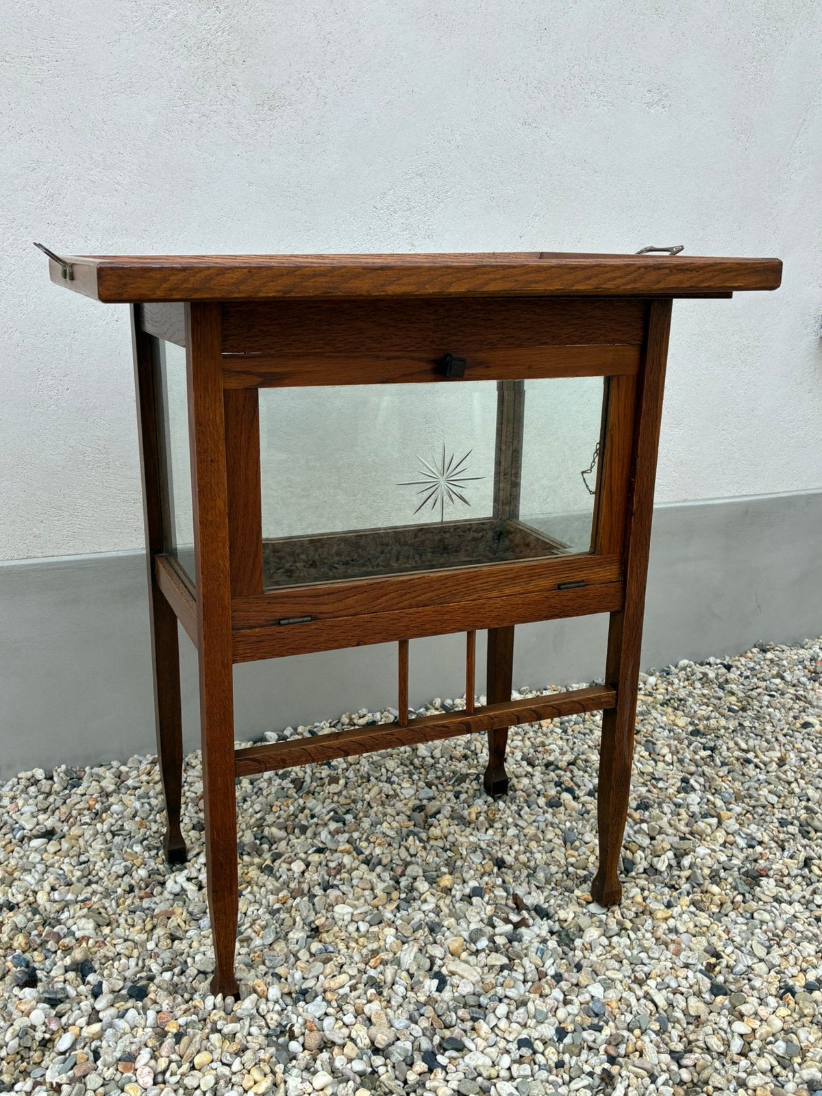 Antiek thee kastje dienblad kast meubel, Antiek en Kunst, Ophalen