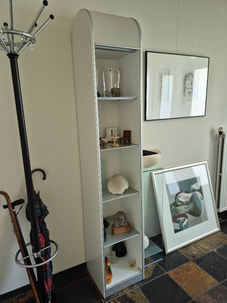 Pastoe Amsterdammer roldeur kast wit, Ophalen, Gebruikt, 200 cm of meer, Glas