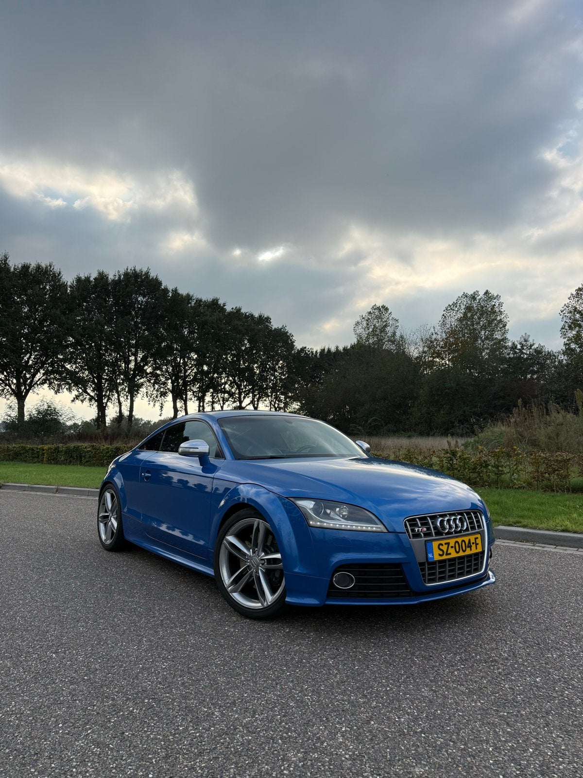 Audi TT 2.0 Tfsi TTS Coupe Quattro 2009 Blauw, Auto's, TT, 4 cilinders, 1984 cc, Xenon verlichting