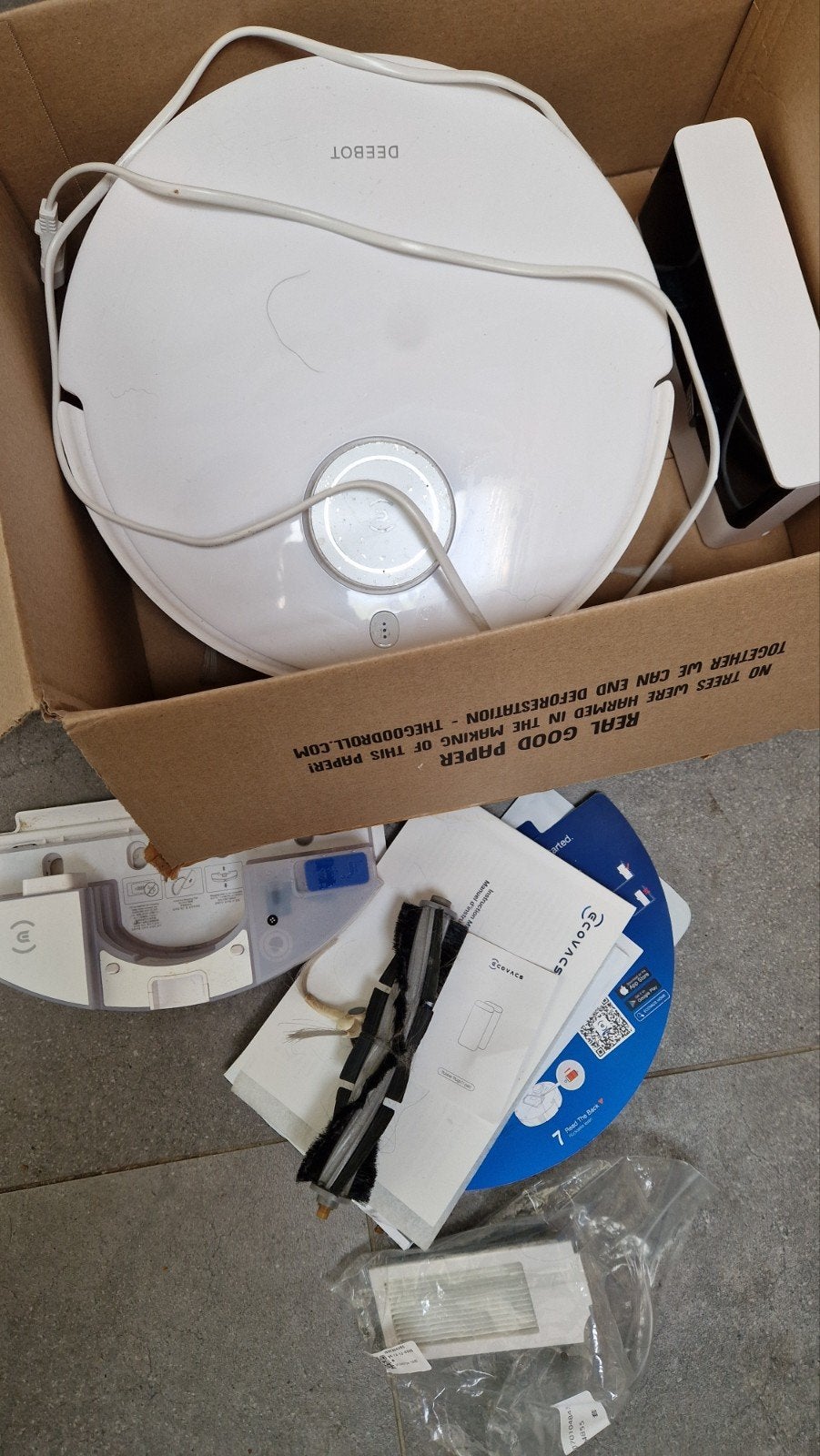 Ecovacs Deebot Robotstofzuiger, Ophalen, Gebruikt, Geschikt voor tapijt, Ecovacs
