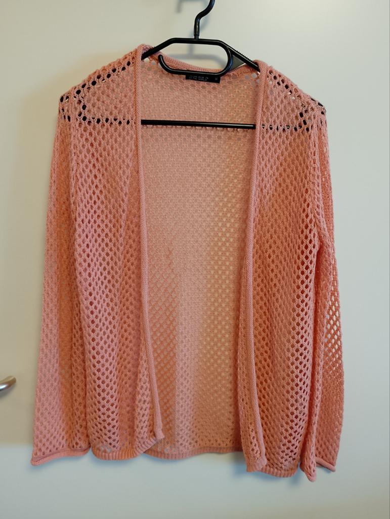 Zalm kleur gehaakt dames vest maat S, Kleding | Dames, Truien en Vesten, Ophalen of Verzenden, Zo goed als nieuw, Maat 38/40 (M)