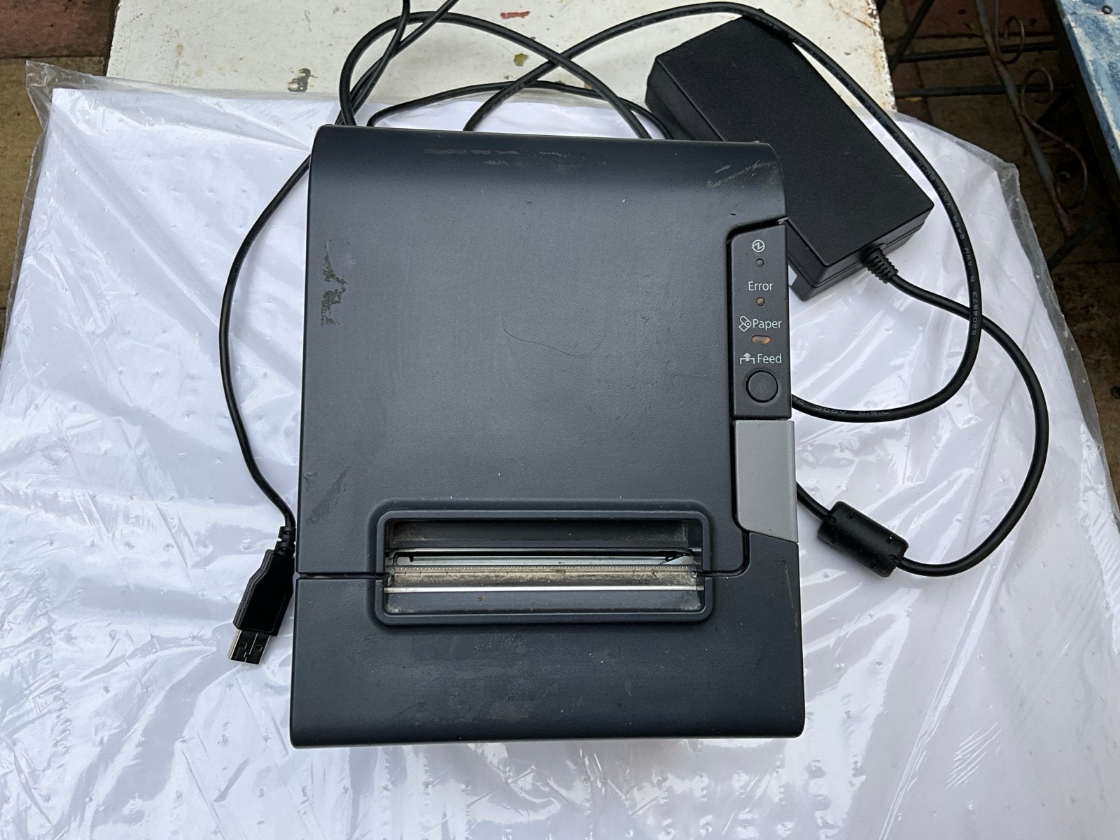 Epson TM-T88V Bonprinter M244A - Gebruikt, Computers en Software, Printers, Zwart-en-wit printen, Gebruikt, Printer, Ophalen of Verzenden