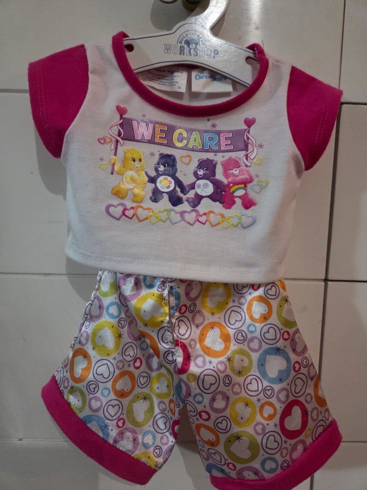 Build-A-Bear Care Bears outfit pyjama, Ophalen of Verzenden, Zo goed als nieuw