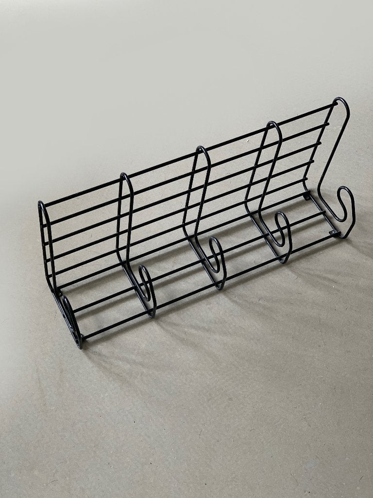 Vintage IKEA Frän wandkapstok Zwart draadstaal Jaren 80/90, Wandkapstok, Nieuw, Ophalen of Verzenden, Minder dan 100 cm