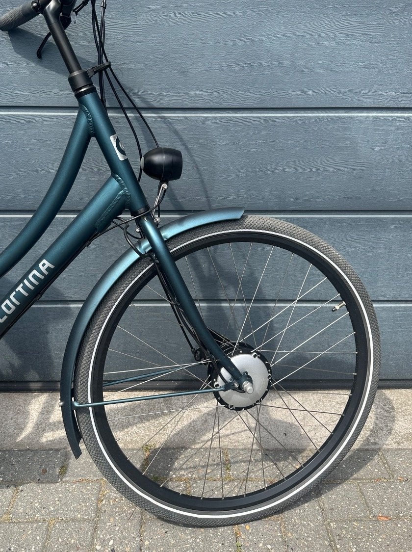 Cortina E-U1 Dames Deep Green Matt 57cm, Fietsen en Brommers, Elektrische fietsen, Ophalen, Gebruikt, -, -