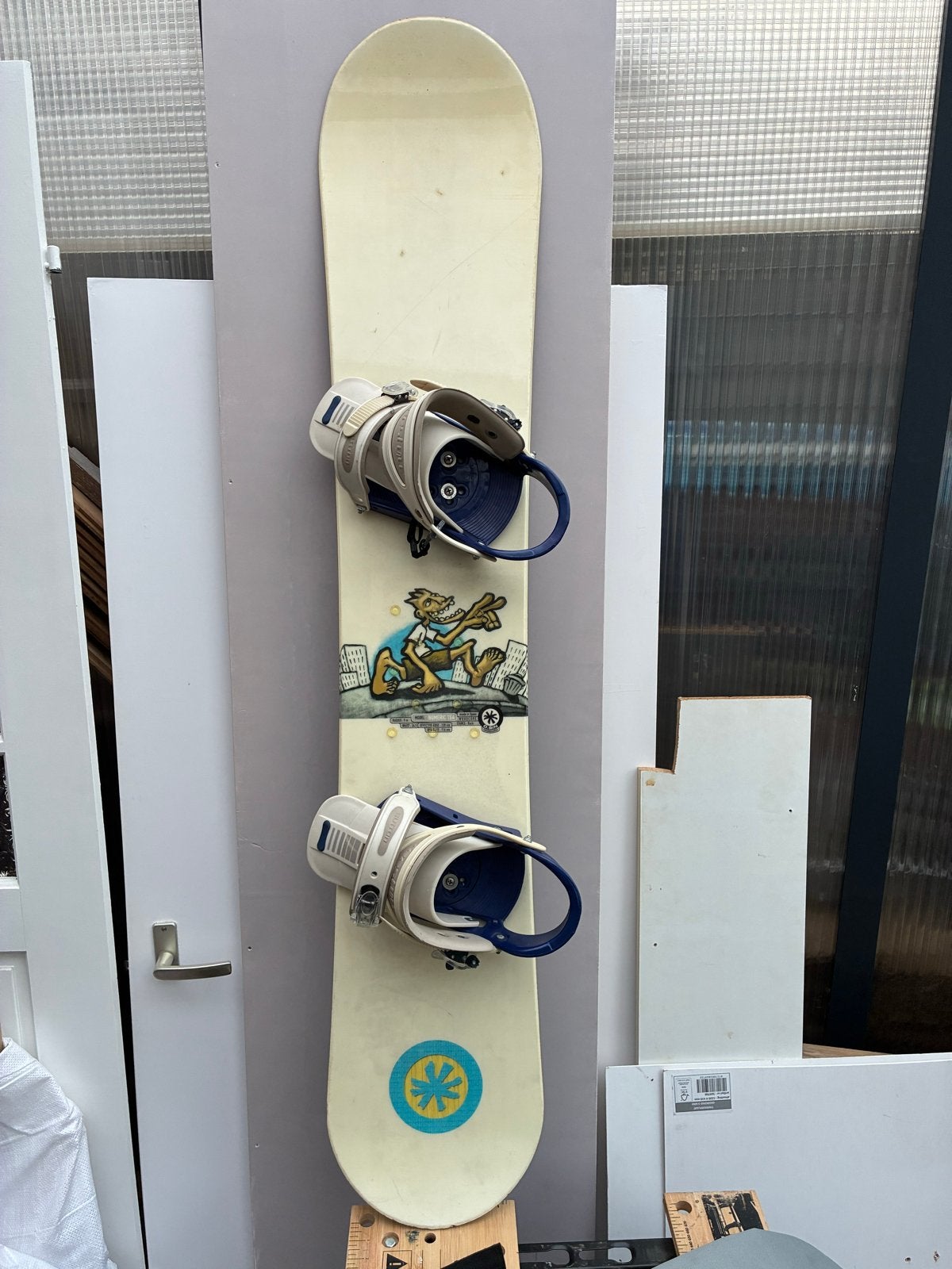O'sin Snowboard met Burton Freestyle bindingen, 140 tot 160 cm, Gebruikt, Overige typen, Ophalen